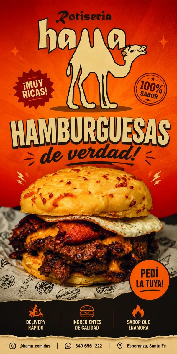 Publicidad de Rotiseria Hama